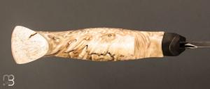 Couteau " Fighter " custom de Samuel Lurquin - Corne de bœuf musqué