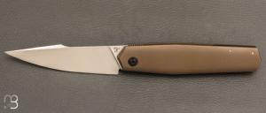   Couteau " Frame-Lock custom " par Florian Dreyer FD-Knives - Titane et RWL34