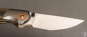   Couteau  "  Ghost " custom de Stéphane Sagric - Fatcarbon / Zirconium et RWL34