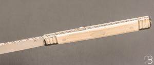    Couteau " Grand Marquis " par Romain Alvarez - ivoire de mammouth et RWL34