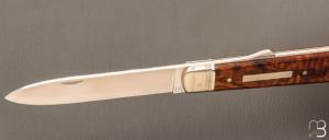   Couteau " Gros cul " par Adrien Vautrin - Bois de fer et 14c28N