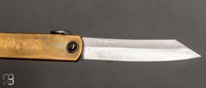 Couteau Higonokami gravé par Mali Irie - Miyamoto 