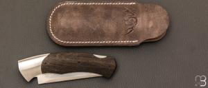   Couteau " Ibex " Lock-back custom par Cyril Doche - Morta et RWL-34