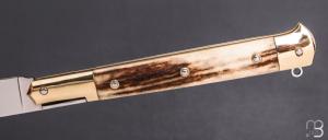    Couteau " Issoire " custom de Jérôme Bellon - Bois de cerf et RWL34