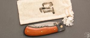 Couteau " Jack " pliant par Tanguy Coillot - Micarta vintage et lame en C130