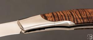  Couteau  "  KaLevEs " palanquille artisanal de Jean-Baptiste Leveque - Koa et RWL-34