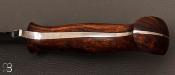 Couteau " Kukri " custom bois de fer et W5 par Milan Mozolic
