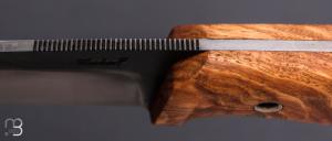   Couteau " L'Oliferne  " droit en frêne et 80CrV2 de Frédéric Maschio