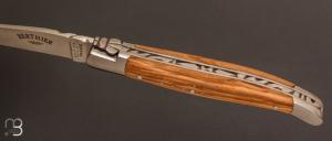 Couteau " Laguiole Berthier " 12cm - olivier - lame 12c27