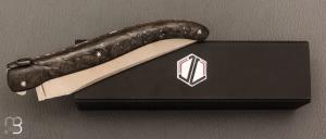    Couteau " Laguiole Dark Vador 13 CM " de Jérôme Lamic - Fatcarbon® et 14C28N
