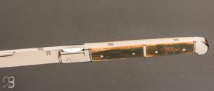  Couteau " Laguiole droit  " RWL34 et mammouth par Romain Alvarez