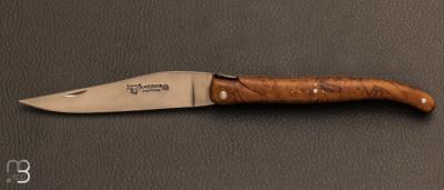 Couteau Laguiole en Aubrac 12 cm manche Loupe de Teck