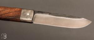   Couteau "Le Bugiste" noyer par Frédéric Maschio - Lame guillochée
