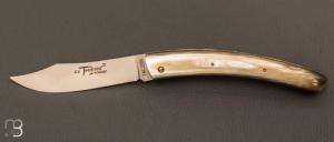  Couteau Le Thiers Corne de zbu 13CM par la Coutellerie Cognet