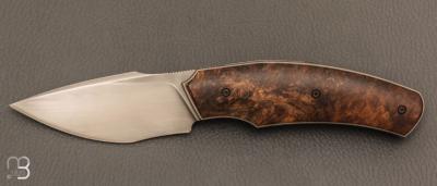   Couteau " Liner Lock " custom par David Lespect - Noyer et RWL34