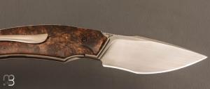   Couteau " Liner Lock " custom par David Lespect - Noyer et RWL34