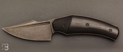   Couteau " Liner Lock " custom par David Lespect - Ebène et RWL34