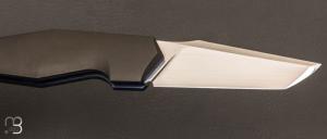   Couteau " Lock-Back " custom par Romain Lopez - Zirconium et lame en RWL-34
