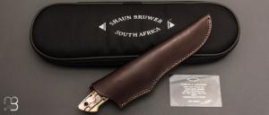   Couteau "Loveless 5'' Drop Point" par Shaun Bruwer - Ivoire de mammouth et N690