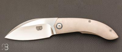   Couteau " Lum Legacy N°7/9 " custom par Tashi Bharucha - Titane et lame en RWL34