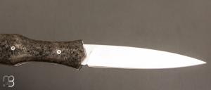  Couteau " Magna Pinna " fait main par Laraud Blade  - Fibre de carbone et 14C28