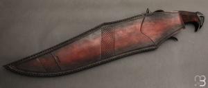    Couteau " Mercury - Mosaic Damascus Fighter " custom de Claudio Sobral & Ariel Sobral - CAS Knives