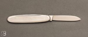 Couteau " Navette  " manche Inox par Coursolle