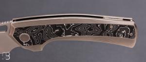   Couteau " Nefaris WE22040F-2 " WE KNIFE - Titane et Fibre de carbone