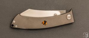    Couteau " Nesmuk lock-back " custom par Torpen Knives - Jérôme Hovaere - Titane et N690Co