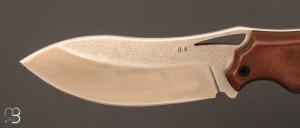    Couteau   "  Ness Wolf XL N°4 " pliant par Opus Knives - N690 et Micarta marron