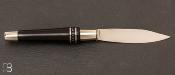 Ebony and Aluminium double ferule n°25 Nontron pocket knife