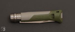  Couteau  Opinel N°08 Horizon - Kaki - Lame inoxydable