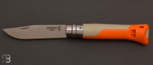  Couteau  Opinel N�08 Horizon - Orange - Lame inoxydable