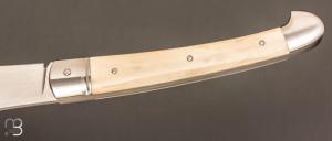 Couteau  "Pièce unique " par Laurent Gaillard - Bois de cerf et 14C28N