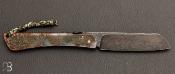 Couteau de poche Piémontais façon higonokami en Damas n°30 par Mickaël Moing