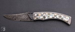   Couteau "Pointix lock back" custom de Florent Dall'ava - L'atelier Dall'ava