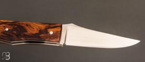    Couteau " Proto Lock-Back " par Nicolas Couderc - bois de fer et RWL34