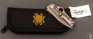   Couteau de poche SPYDERCO Spynano Flash Batch titane/micarta