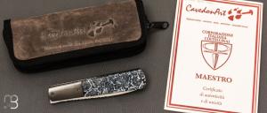   Couteau "Sfilato" liner lock par Carlo Cavedon - CavedonArt
