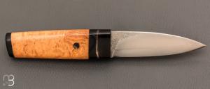 Couteau  "  Shean Dhu  "  robinier et C130 de Jean Paul Sire