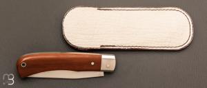 Couteau " Slipjoint " custom par Laurent Gaillard - Micarta canvas et 14c28N