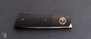  Couteau " Small Gentleman  " custom de Stéphane Sagric - Fatcarbon® Sidecut et lame en RWL34