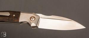   Couteau " Speartak regular " Rag micarta et lame en RWL34 de GTKnives - Thomas Gony