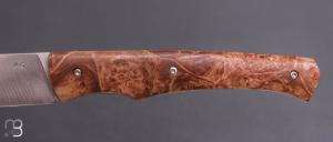 Couteau de poche Tedesco par Adrien Giovaninetti - Érable Négundo stabilisé
