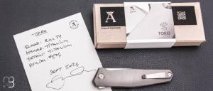    Couteau " Toko" flipper de Jens Anso - Titane et RWL34