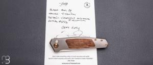   Couteau " Toko" flipper de Jens Anso - Titane/Micarta et RWL34