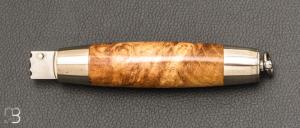 Couteau Tonneau par Jean Michel REMAUD - Loupe de robinier