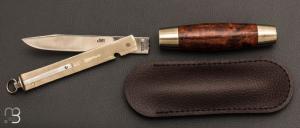 Couteau Tonneau par Jean Michel REMAUD - Palissandre du Honduras