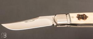 Couteau " Trapper " par Aleksandr Vetrov - Micarta / M390