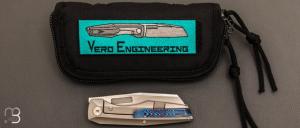 Couteau  "  Vero Axon Frame - Lock  " par VERO ENGINEERING - Titanium et M390